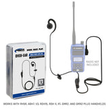 Rugged Radios Single Wire Ear Hook Lapel Mic for Rugged Handheld Radios LM-LT-RH