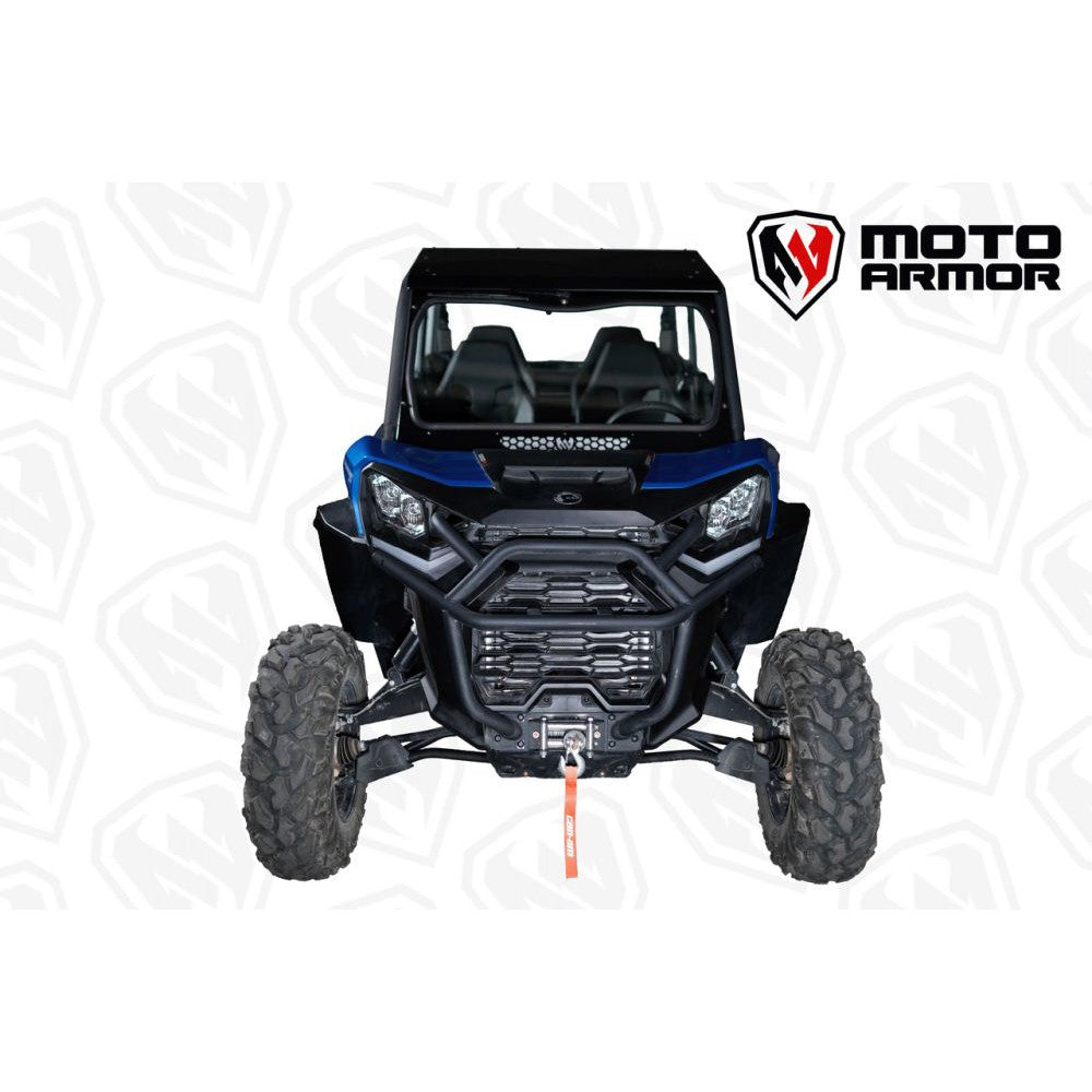 Moto Armor Full Glass Windshield MA-COM-WS-GLS-BLK-Y