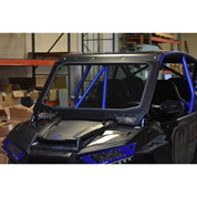 Moto Armor Full Glass Black Windshield For CAGEWRX Super Shorty Cage Black Mesh