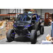 Moto Armor Full Glass Black Windshield For CAGEWRX Super Shorty Cage Black Mesh