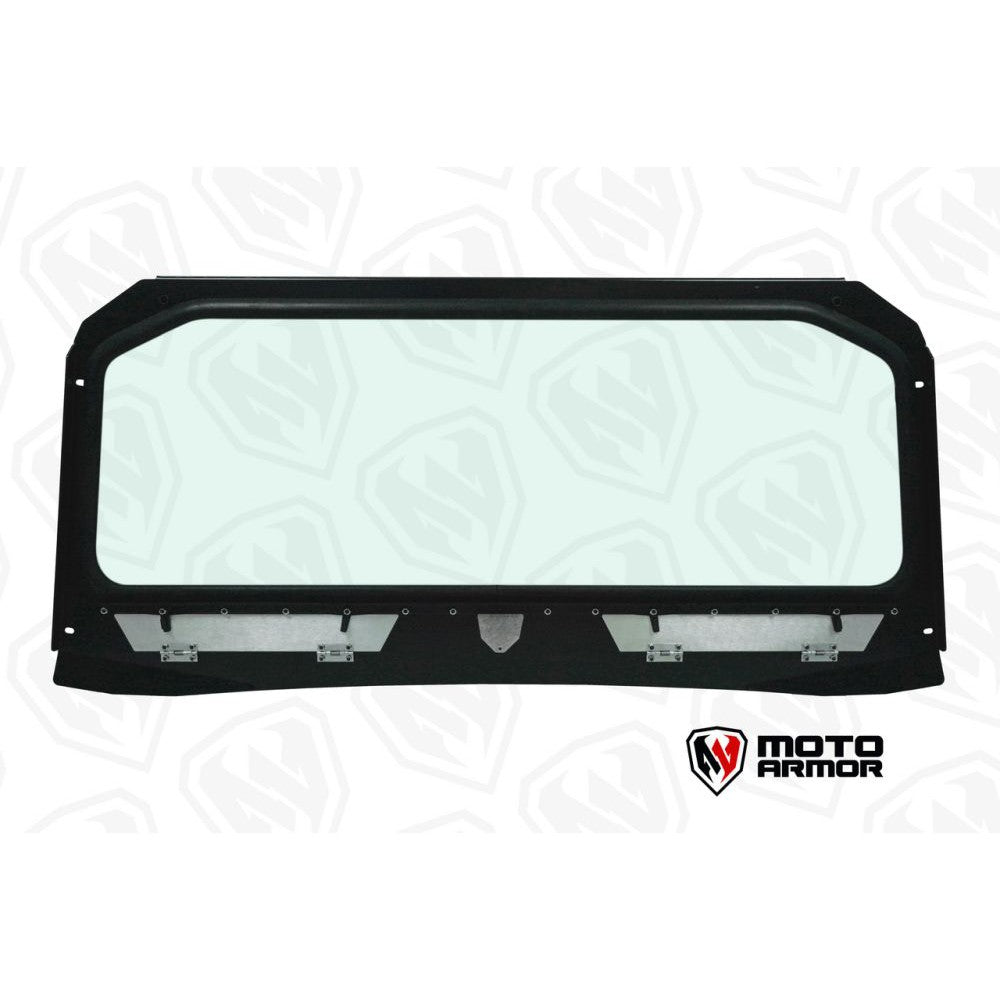 Moto Armor Vented Full Glass Windshield MA-GEN-WS-GLS-BLK-N