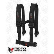 Moto Armor Black Four Point Harness With OEM Style Latch MA-HRN-OEM-BLK