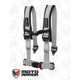 Arnés de cuatro puntos Moto Armor gris con cierre estilo OEM MA-HRN-OEM-GRY