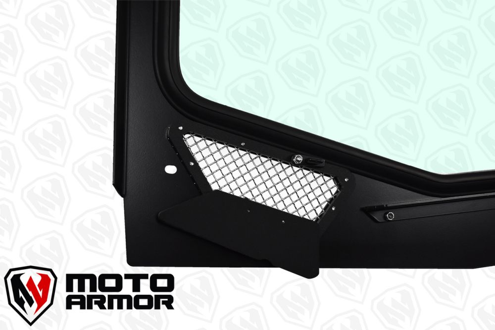 Moto Armor Vented Full Glass Windshield For Kawasaki Teryx KRX 1000 2020-2024