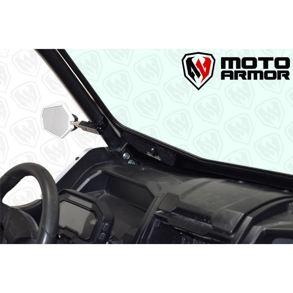 Moto Armor Vented Full Glass Windshield For Kawasaki Teryx KRX 1000 2020-2024