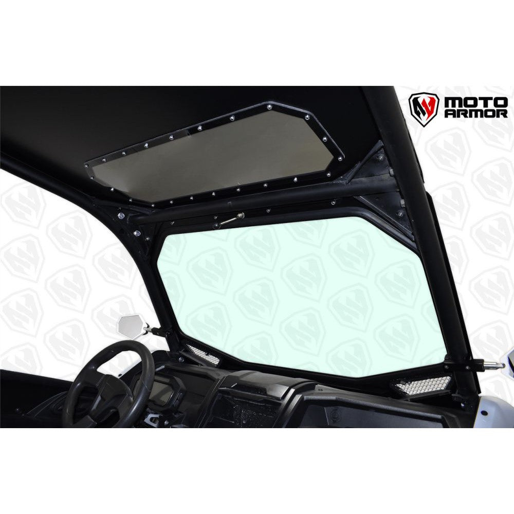 Moto Armor Vented Full Glass Windshield For Kawasaki Teryx KRX 1000 2020-2024