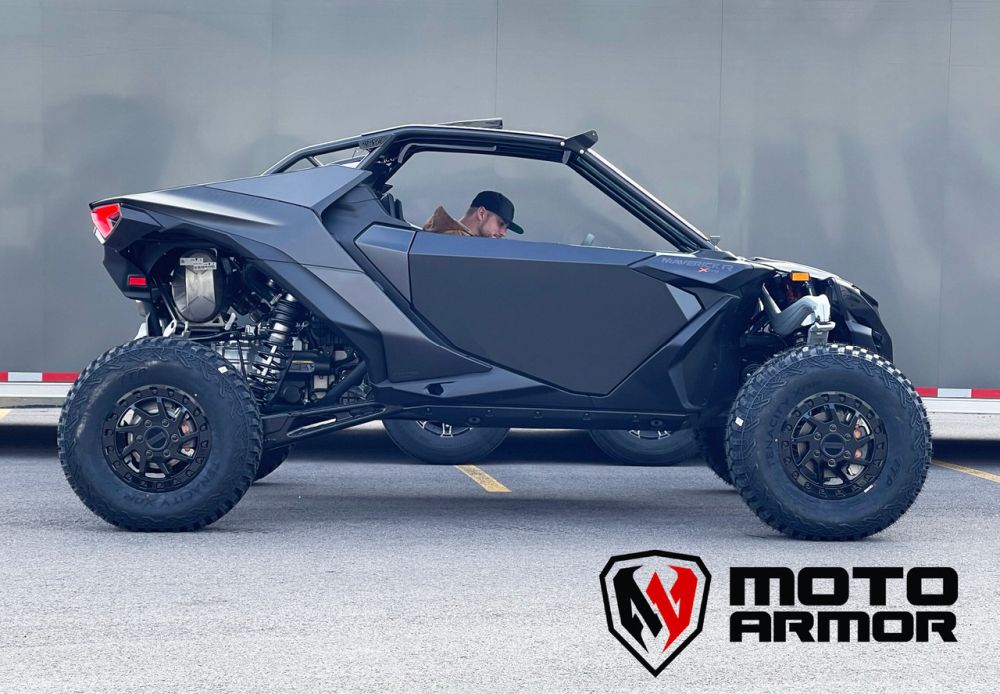 Moto Armor Door Kit Black Aluminum For Can-Am Maverick R 2024-2025