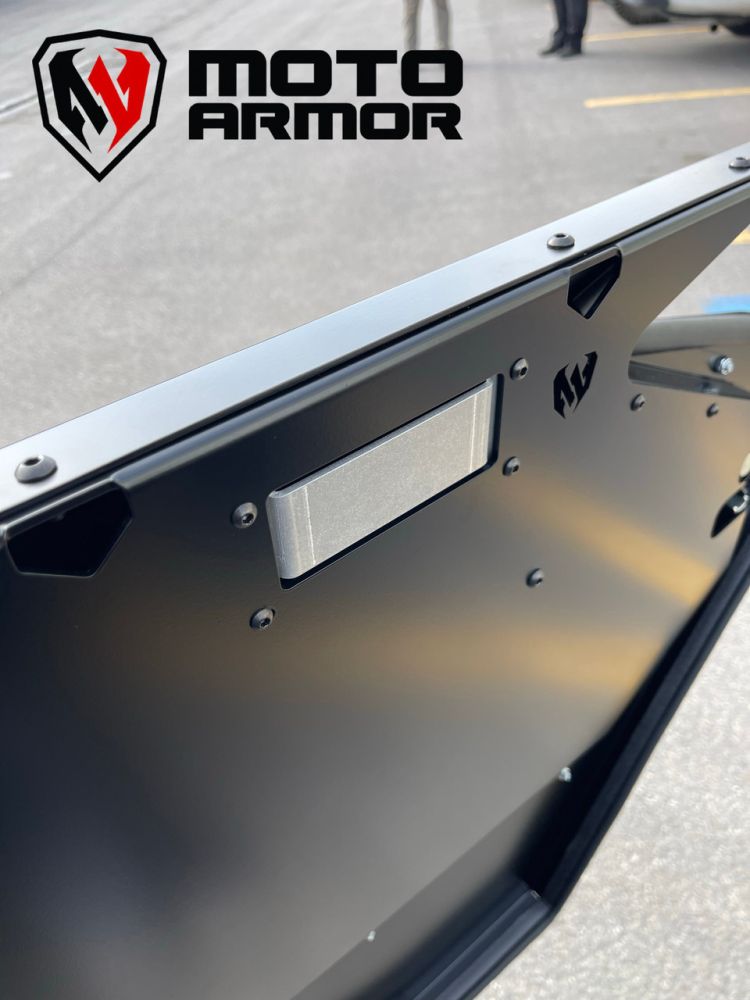 Moto Armor Door Kit Raw Aluminum For Can-Am Maverick R 2024-2025 MA-MAVR-2D-RAW