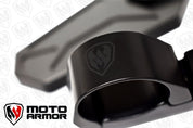 Moto Armor Billet Convex Mirrors Fits 1.75"- 2" Pair MA-MIR-BLK