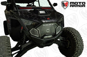 Moto Armor Complete Front Grill Set Black Trim Black Mesh