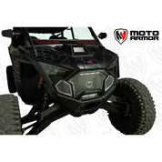 Moto Armor Complete Front Grill Set Black Trim Black Mesh