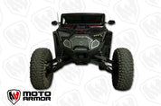 Moto Armor Complete Front Grill Set Black Trim Black Mesh