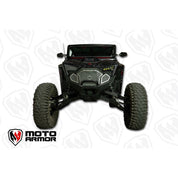Moto Armor Complete Front Grill Set Black Trim Black Mesh