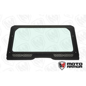 Moto Armor Black Vented Glass Windshield By UTVZILLA For Yamaha Wolverine RMAX 2/4 1000 2021-2024