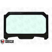 Moto Armor Full Glass Windshield Black Frame Black Mesh MA-RZ19-WS-GLS-BLK-B-Y