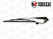 Moto Armor Full Glass Windshield Black Frame Black Mesh MA-RZ19-WS-GLS-BLK-B-Y