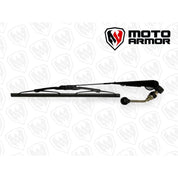 Moto Armor Full Glass Windshield Black Frame Black Mesh MA-RZ19-WS-GLS-BLK-B-Y