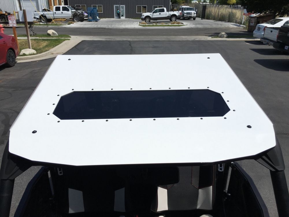 Moto Armor Fast Back Aluminum Roof With Sunroof Black MA-RZ1K-RF-2-AL-BLK