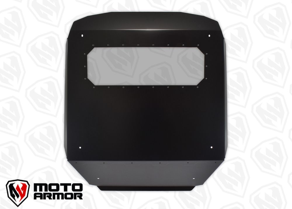 Moto Armor Fast Back Aluminum Roof With Sunroof Black MA-RZ1K-RF-2-AL-BLK