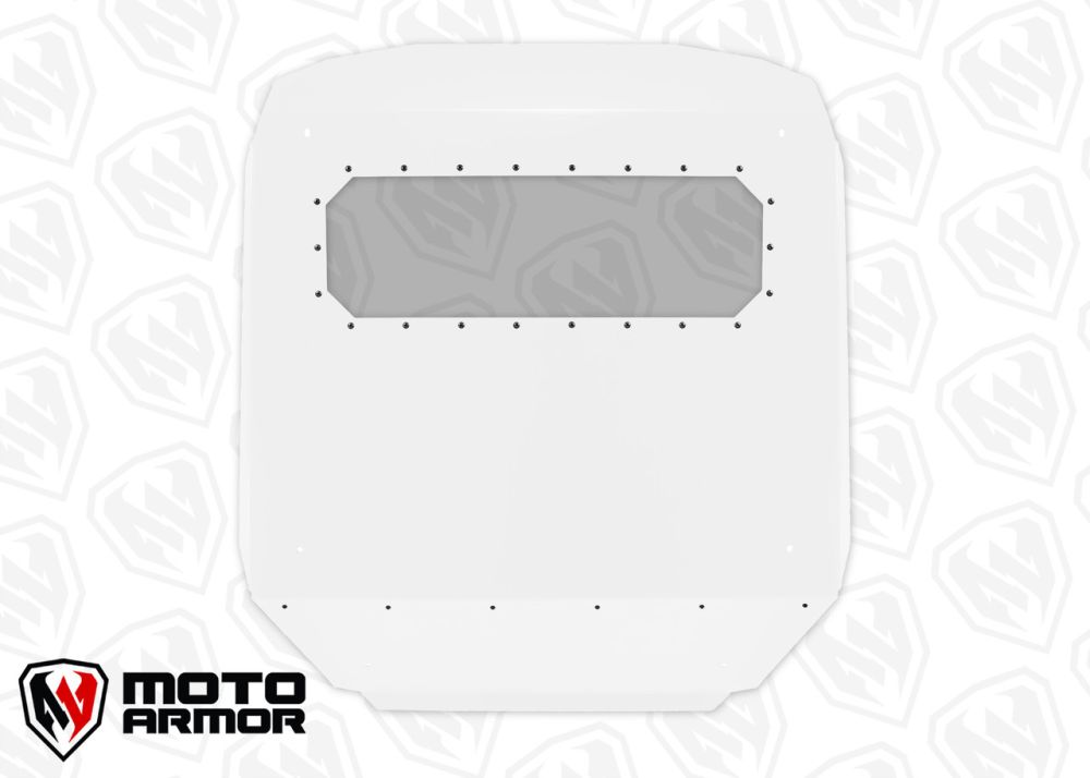 Moto Armor Fast Back Aluminum Roof With Sunroof White MA-RZ1K-RF-2-AL-WHT