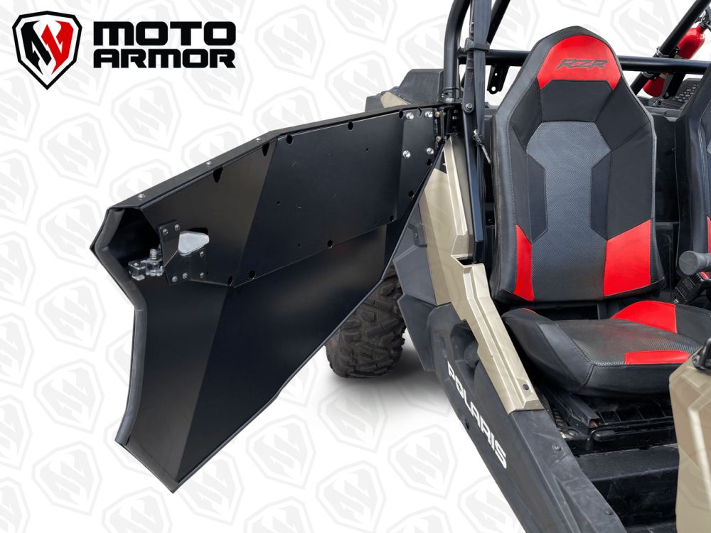 Moto Armor Door Kit Black Aluminum MA-RZ2-BLK