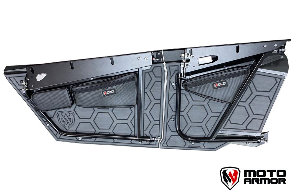 Moto Armor Interior Door Liner Black With Blue Lines MA-RZ4-LINER-BLK/BLU