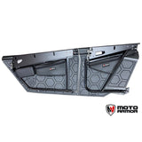 Revestimiento interior de puerta Moto Armor negro con líneas azules MA-RZ4-LINER-BLK/BLU