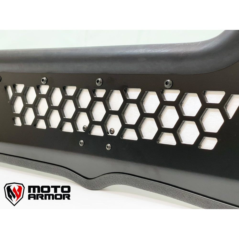 Moto Armor Full Glass Windshield MA-RZPRO-2V-WS-GLS-BLK-Y