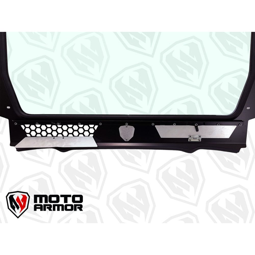 Moto Armor Full Glass Windshield MA-RZPRO-2V-WS-GLS-BLK-Y