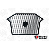 Moto Armor Premium Radiator Grill Set Black Trim Black Mesh