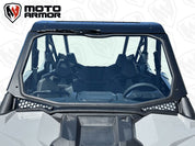 Moto Armor Max Visibility Full Glass Windshield MA-RZPRO-MAX-WS-GLS-BLK-Y