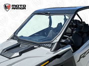 Moto Armor Max Visibility Full Glass Windshield MA-RZPRO-MAX-WS-GLS-BLK-Y