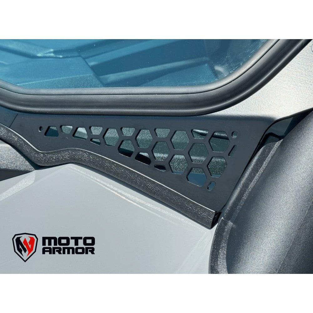 Moto Armor Max Visibility Full Glass Windshield MA-RZPRO-MAX-WS-GLS-BLK-Y