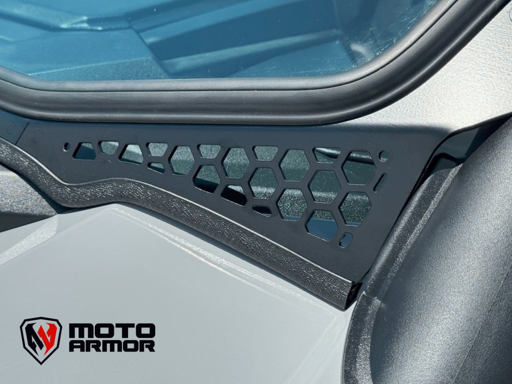 Moto Armor Max Visibility Full Glass Windshield MA-RZPRO-MAX-WS-GLS-BLK-Y