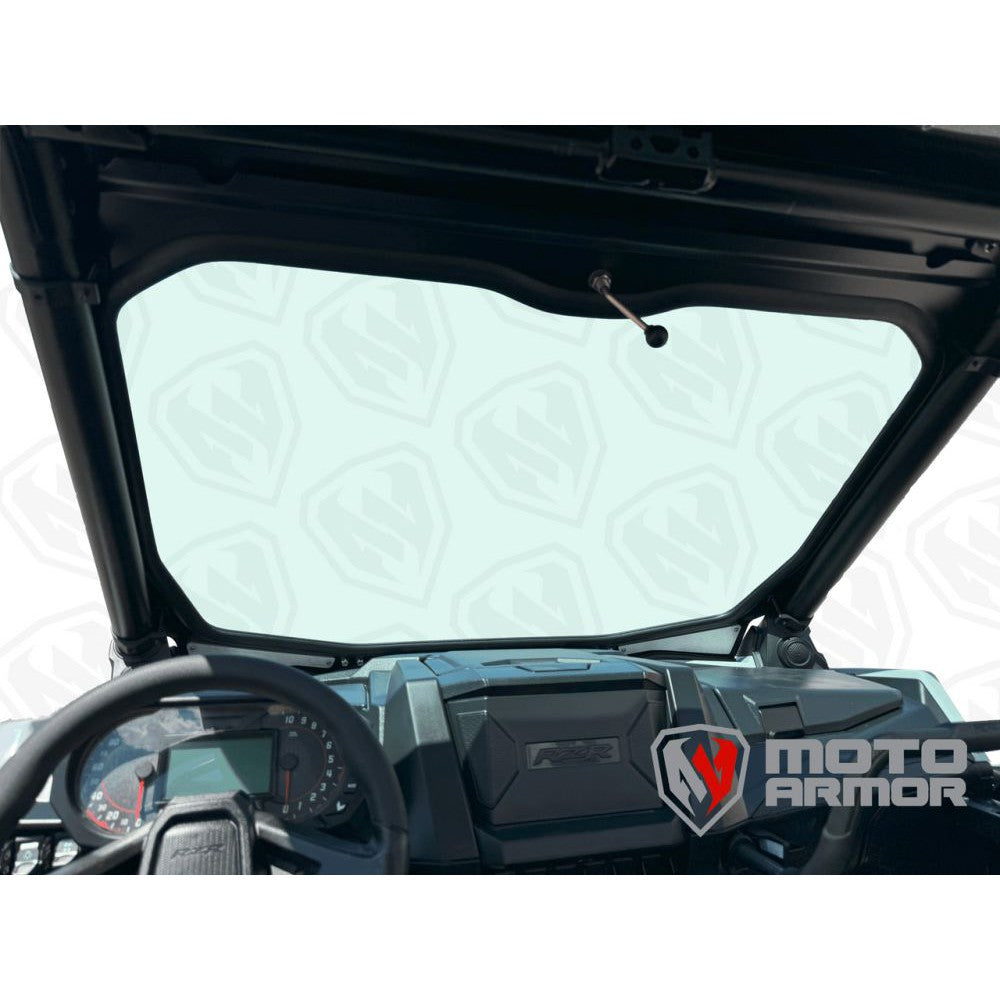 Moto Armor Max Visibility Full Glass Windshield MA-RZPRO-MAX-WS-GLS-BLK-Y