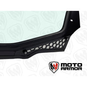 Moto Armor Max Visibility Full Glass Windshield MA-RZPRO-MAX-WS-GLS-BLK-Y