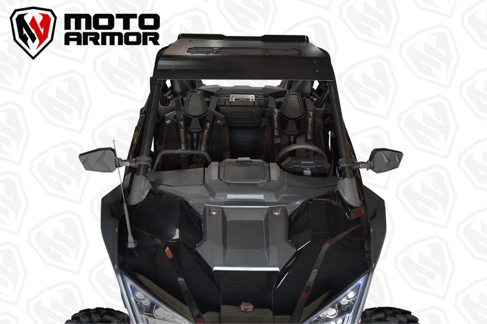 Moto Armor Red Aluminum Roof With Sunroof MA-RZPRO-RF-2-AL-RED