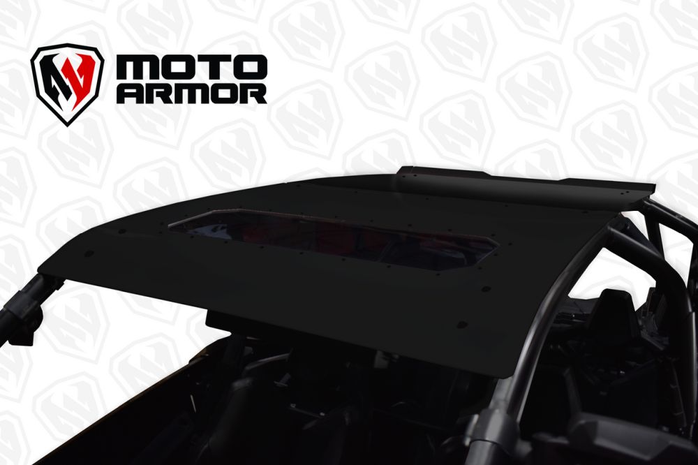 Moto Armor Black Aluminum Roof With Sunroof MA-RZPRO-RF-4-AL-BLK