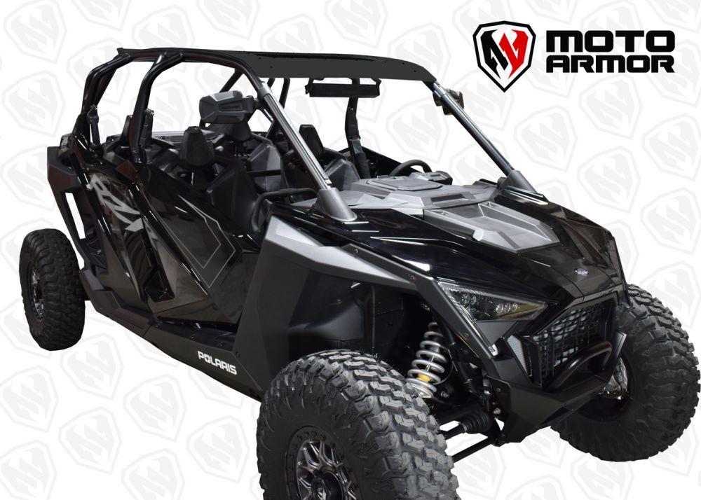 Moto Armor Black Aluminum Roof With Sunroof MA-RZPRO-RF-4-AL-BLK