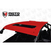 Moto Armor Red Aluminum Roof With Sunroof MA-RZPRO-RF-4-AL-RED