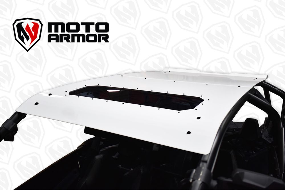 Moto Armor White Aluminum Roof With Sunroof MA-RZPRO-RF-4-AL-WHT