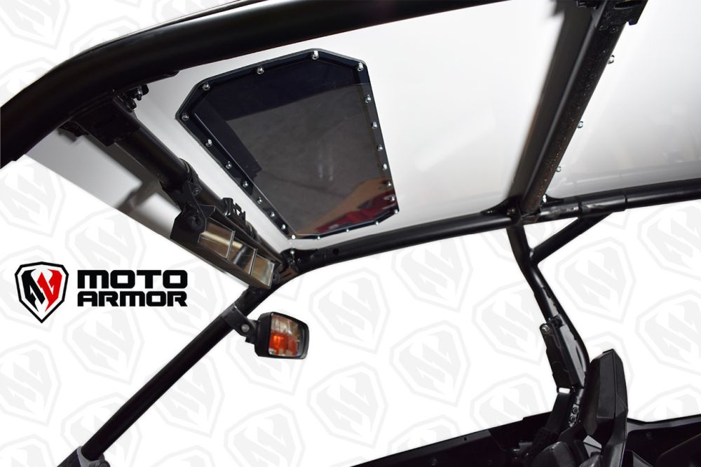 Moto Armor White Aluminum Roof With Sunroof MA-RZPRO-RF-4-AL-WHT