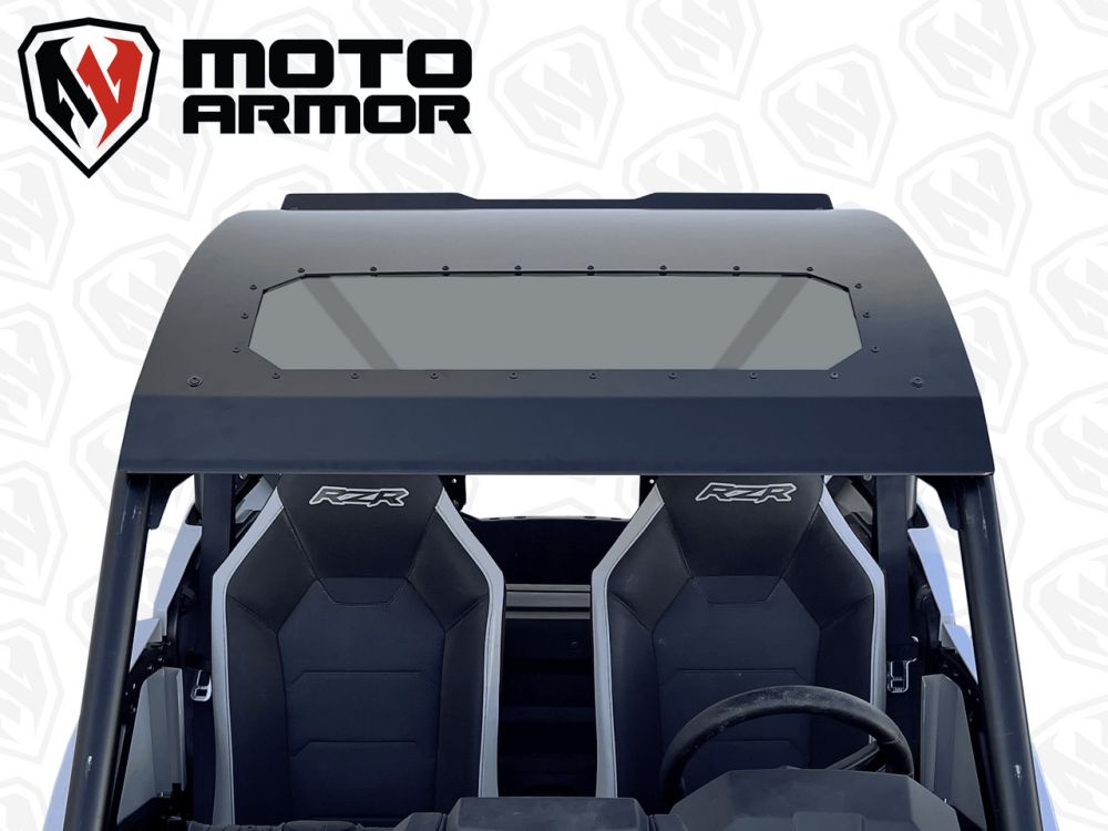 Moto Armor Aluminum Roof With Sunroof MA-RZTRL-RF-2-AL-BLK