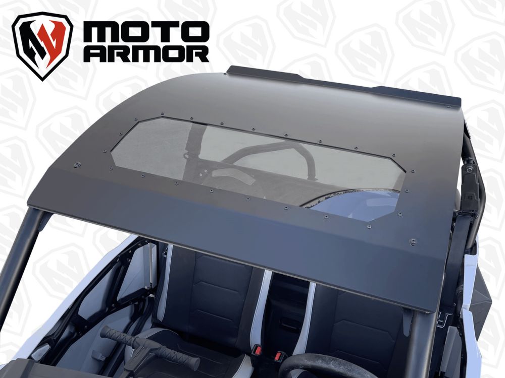 Moto Armor Aluminum Roof With Sunroof MA-RZTRL-RF-2-AL-BLK