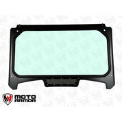 Moto Armor Vented Glass Windshield Black Mesh MA-RZTRL-WS-GLS-BLK-B-Y