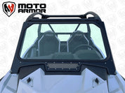 Moto Armor Vented Glass Windshield Black Mesh MA-RZTRL-WS-GLS-BLK-B-Y