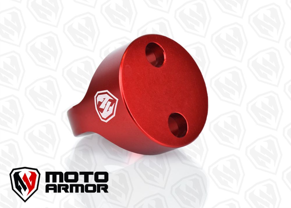 Moto Armor Billet Front Tow/Tie Down Anchor Red MA-TOW-RED