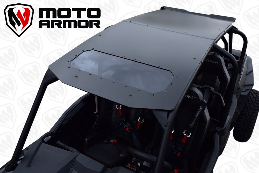 Moto Armor Black Aluminum Roof With Sunroof For Polaris RZR Turbo S 2019-2021