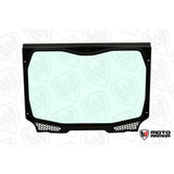 Parabrisas Moto Armor de cristal completo con recubrimiento en polvo negro para Voodoo Riders Cage