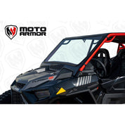 Moto Armor Full Glass Windshield Black Powder Coat For Voodoo Riders Cage